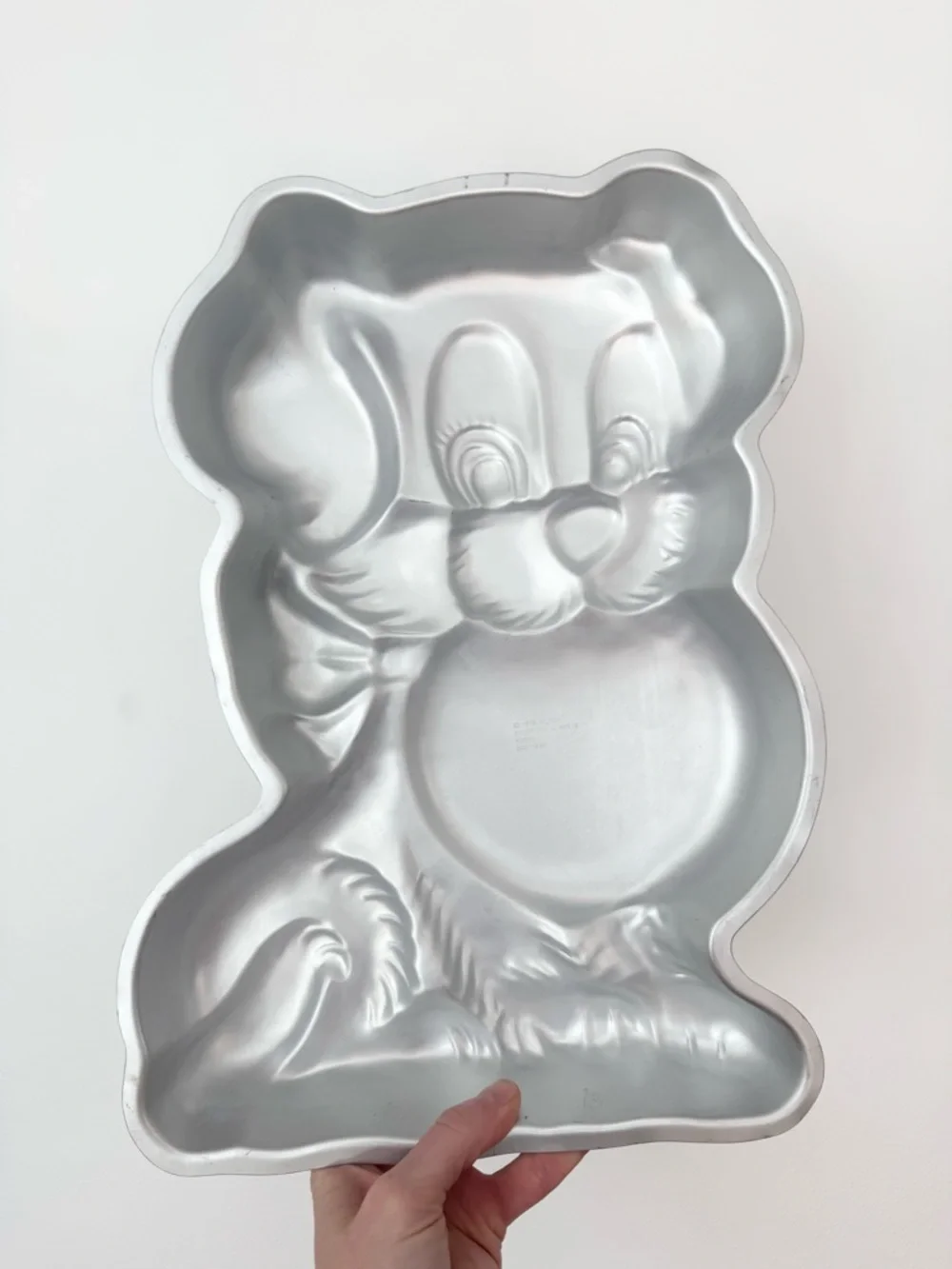 Vintage 1978 Wilton Silver Puppy Cake Mold